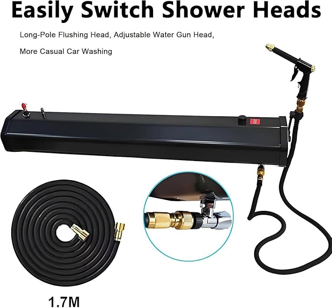 Road Camping Shower Pressurized Water Tank 18L/20L/30L Portable Camping Showerhead HandheldWater Store Outdoors Activities Compatible 20L/5.28Gal