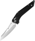 Petrified fish PFP15 Frigate Folding Knife3.82 CPM S35VN Steel Satin Blade Aluminium Handle Pocket Knife for Camping Outdoor (Black Aluminum &amp Satin)