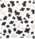 Simple Cow Print Pattern Vector Art Style White Background Pink and White Beach Tent UPF50+ Protection Lightweight Sun Shelter with Sand Shovel for Camping Trips Fishing Backyard Fun or
