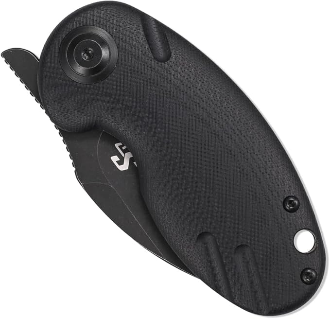 Sitivien ST153 Pocket Folding KnifeSandvik 14C28N Black Stonewashed Blade with G10 HandleChinese Zodiac Series EDC Tool Knifes Utility Knife for Camping Hunting Survival Hiking(Black) … …