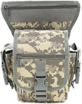 Waterproof Military Tactical Drop Leg Pouch Bag for Men Type B Cross Over Leg Rig Outdoor Bike Cycling Hiking Thigh Bag
