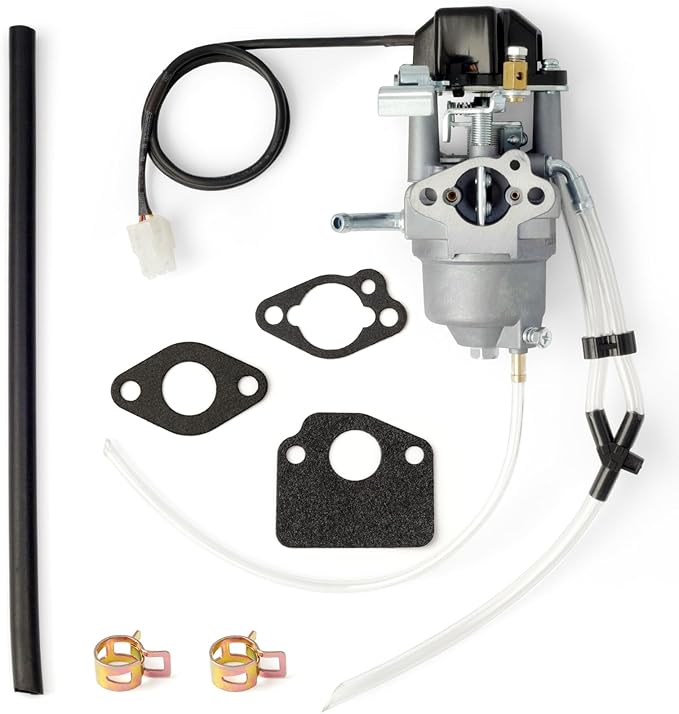 P16D-1 Carburetor Replacement for Predator 2000/1600 Watt fit for Ryobi 1800/2300 watt RYI2322BTA RYI2322VNM for A ipower SUA2000i SUA2300i 2000 2300 With Fuel Lines and Gaskets