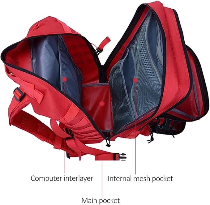 Hiking Backpack Military Backpack Tactical Rucksack Large Capacity Men Outdoor Camping Bag for Travel Mountaineering Hiking Mochila Blaso