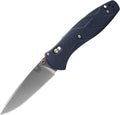 Benchmade - Barrage Tactical Every Day Knife Plain Edge Drop-Point Blade Blue Canyon Richlite Handle (581-03)