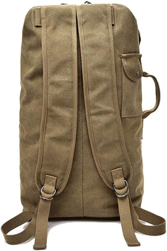 Multifunctional Military Tactical Canvas Backpack Large-Capacity Travel Mountaineering Bag Suitable For Travel Backpacks Hiking Mountaineering And Other Outdoor Activities