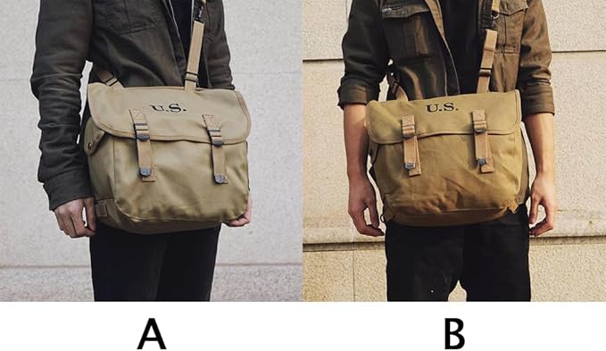 TBQATNTS WW2 Gear US Military M36 Backpack Shoulder Bag M1936 Rucksack Military M36 Backpack Shoulder Bag ReplicaA