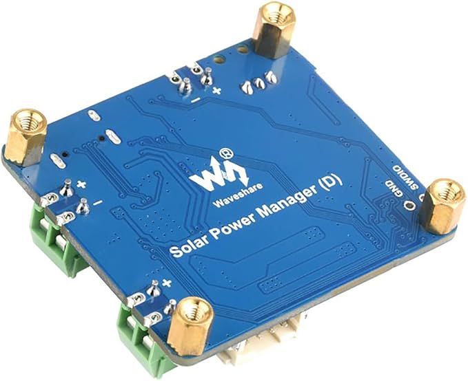 Solar Power Manager Module (D) Fits Raspberry Pi/Jetson Nano/Arduino Supports Type-C Power Adapter or 6V~24V Solar Panel with Battery Holder (Not Include 18650)