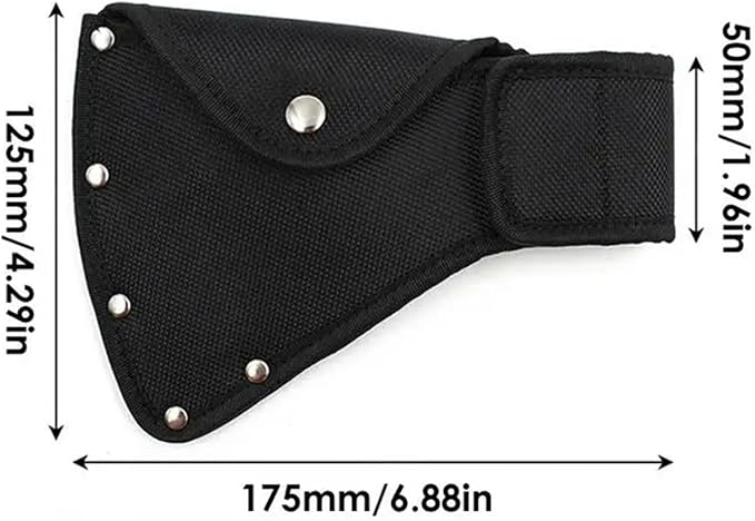Hatchet Sheath Head Cover Thicken Nylon Small Hatchet with Metal Buckle Waist Hangable Axe for Camping