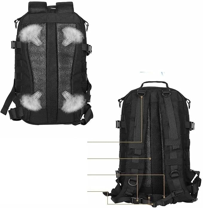 Tactical Assault Backpack – Large Capacity 3P Rucksack For Men Hunting Hiking Camping Outdoor Bag