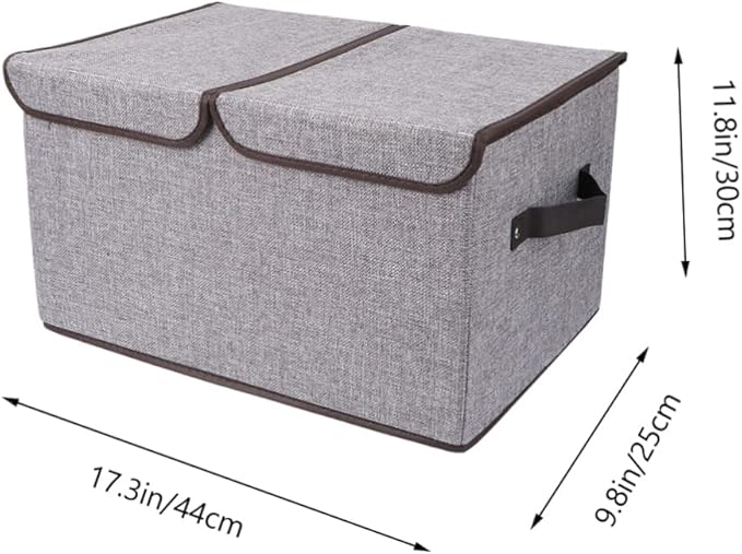 Cabilock Storage Box Lid Fashionable Wardrobe Storage Bins Collapsible Design for Easy Storage and Organizati