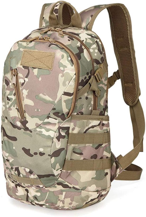 Outdoor Sports Pack Hiking Bag Tactical Rucksack Camo Knapsack Combat Camouflage Tactical Molle 20L Backpack - CP