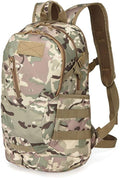 Outdoor Sports Pack Hiking Bag Tactical Rucksack Camo Knapsack Combat Camouflage Tactical Molle 20L Backpack - CP