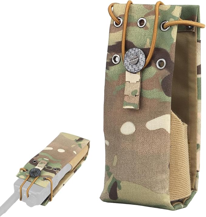 MOLLE Tactical Radio Pouch for MPU5AN/PRC- 163AN/PRC-152AN/PRC148Airsoft Paintball Hunting Military Walkie-Talkie Holder Bag