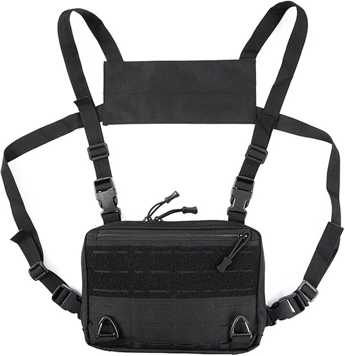 Laser Tactical Chest Bag Men's Functional Vest Bag Survival Army CAMO Molle System Kit Bag Backpack Locomotive Backpack