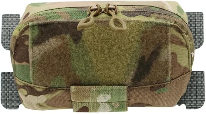 Tactical Vest Plate Carrier MOLLE Adapt Admin Panel Pouch Chest Expansion Sub Bag Utility Map Pouch Airsoft Vest