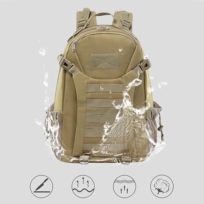 Military Tactical Backpack for Men and Women 30L Small Assault Pack Bag Rucksack with Molle System (Desert Digital)