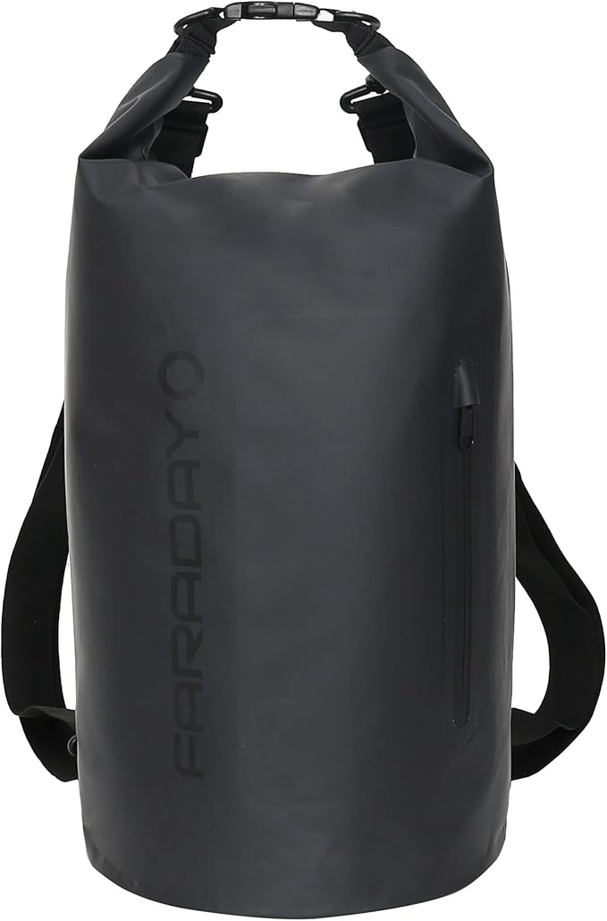 Faraday Defense Waterproof Faraday Dry Bag - Sling Pack - Fast Easy Access for Device Shielding - Protect Data and Devices from Hacking Tracking EMP… (20L)