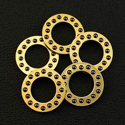 2-Piece Set Brass Cage Bearing with Outer Diameters 14.3MM