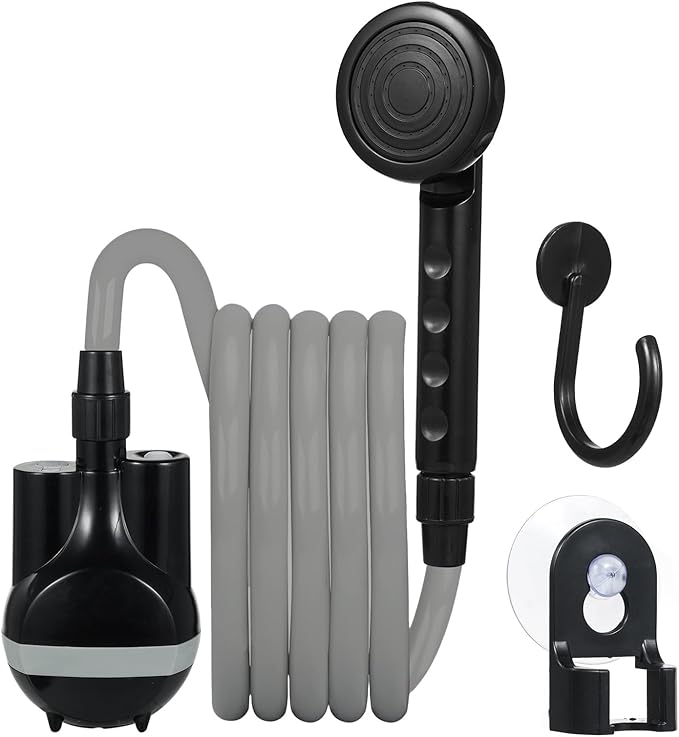 TARSHYRY Portable Camping Shower Compact Lightweight Design Easy to Carry Outdoors for Emergency Hanging Shower Head on Buckets