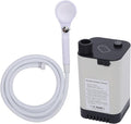 EVGATSAUTO Camping Shower with Rechargeable Battery 2m Hose ABS Construction - for Camping Hiking Traveling