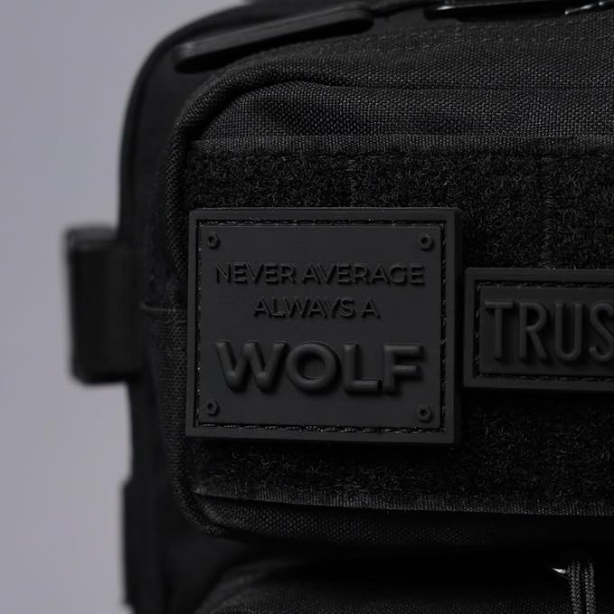 WOLFpak 9L Mini Tactical Backpack for Men &amp Women | Compact Small Everyday Carry Bag for Gym School Travel | Durable Water-Resistant Daypack with Molle System and Patch Panel (Nightshade Editi