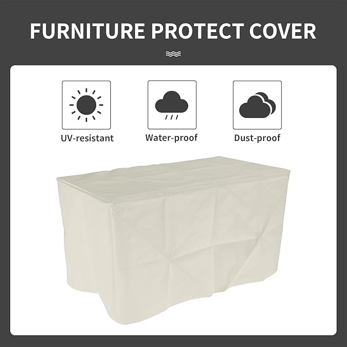 Outdoor Propane Fire Pit 45 Inch Patio Firepit Table with Fire Glass and Wind Guard for Outside Parties and Gatherings on Garden Backyard Porch