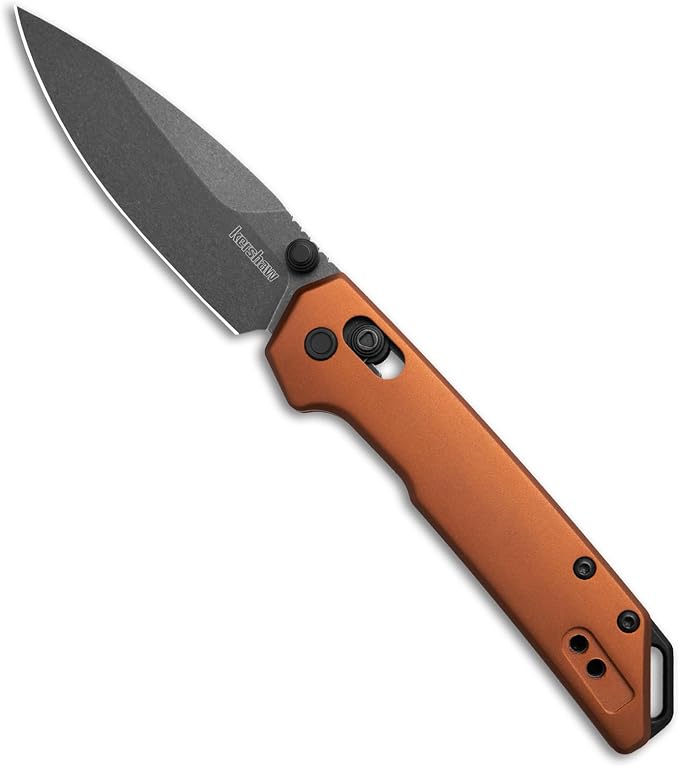 Kershaw Mini Iridium Folding Pocket Knife 3 inch D2 Steel Blade DuraLock Aluminum Handle Pocketclip