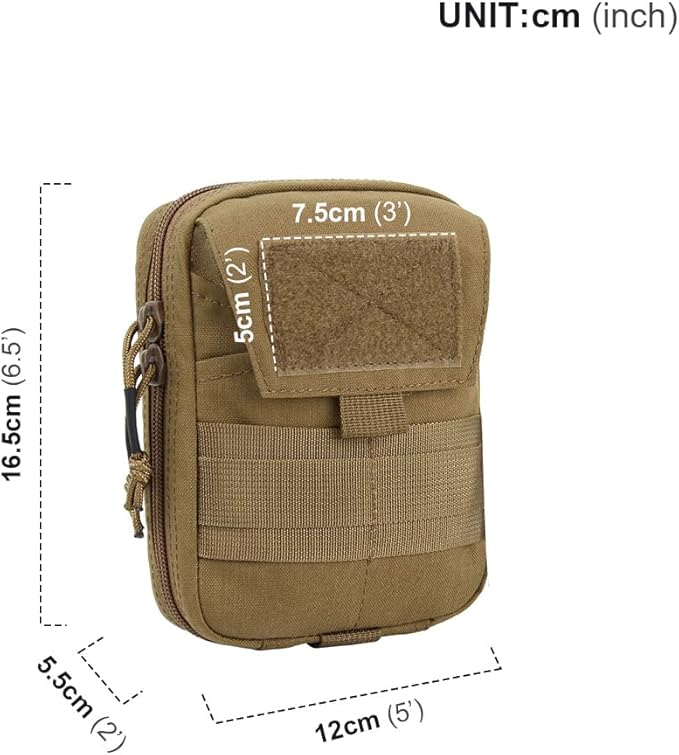EXCELLENT ELITE SPANKER Molle Admin Pouch Military Utility Tool Pouch EDC Molle Pouchs Gadget Waist Bags