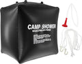 Solar Heated Camping Shower Bag Portable Outdoor Water Pouch with Nylon Rope Lightweight for Hiking Fishing Hunting Traveling