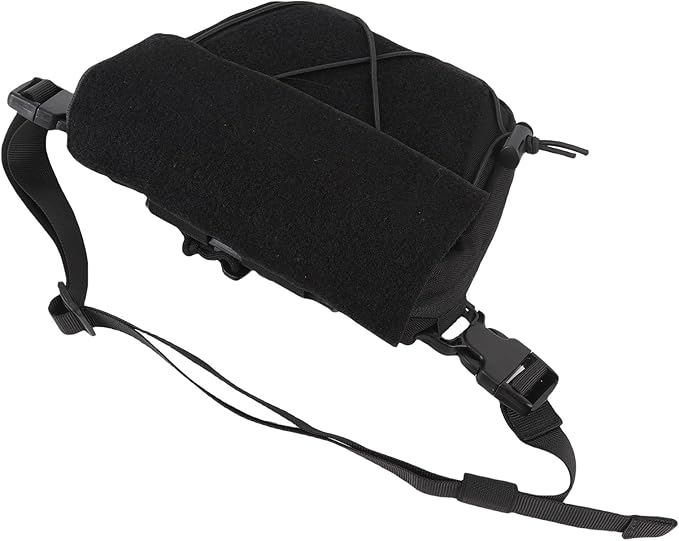 Drop Pouch Oxford Cloth Sub Abdominal Carrying Kit Bag Utility Tool Pouch Fanny Pack for Chest Rig Vest with Secure Storage and Adjustable Straps for Tactical Outdoor