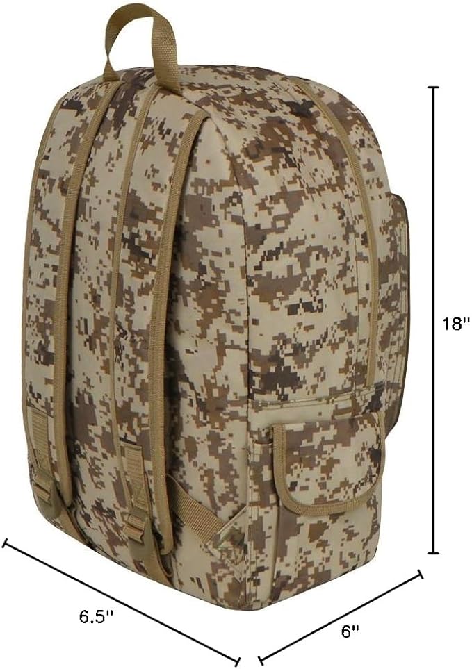 East West U.S.A BC104 Digital Camouflage Military Sports Backpack