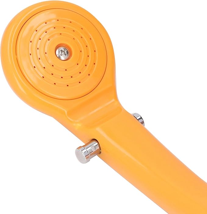 Tnfeeon Portable Camping Shower with Adjustable Water Flowing 2.5 L/min Leakproof Outdoor Showerhead Sprayer for Hiking Car Washing and Pet Bathing (Orange)