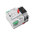 Mini ATS Automatic/Manual Transfer Switch 2P 100A AC110V 2POLE 100amps ATS Dual Power Switch for Home GeneratorDin Rail Mounted Controller Electrical Type RV Fast Transfer
