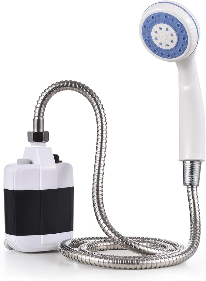 Portable Camping Shower Outdoor USB Rechargeable Electric Shower Pump for Camping Car Washing Gardening Pet Cleaning