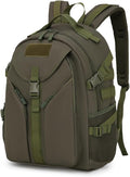 Tactical Backpack Military Molle Hiking 20-35L Outdoor Tactical Hiking Trail Camping Mountaineering Bag Army Green