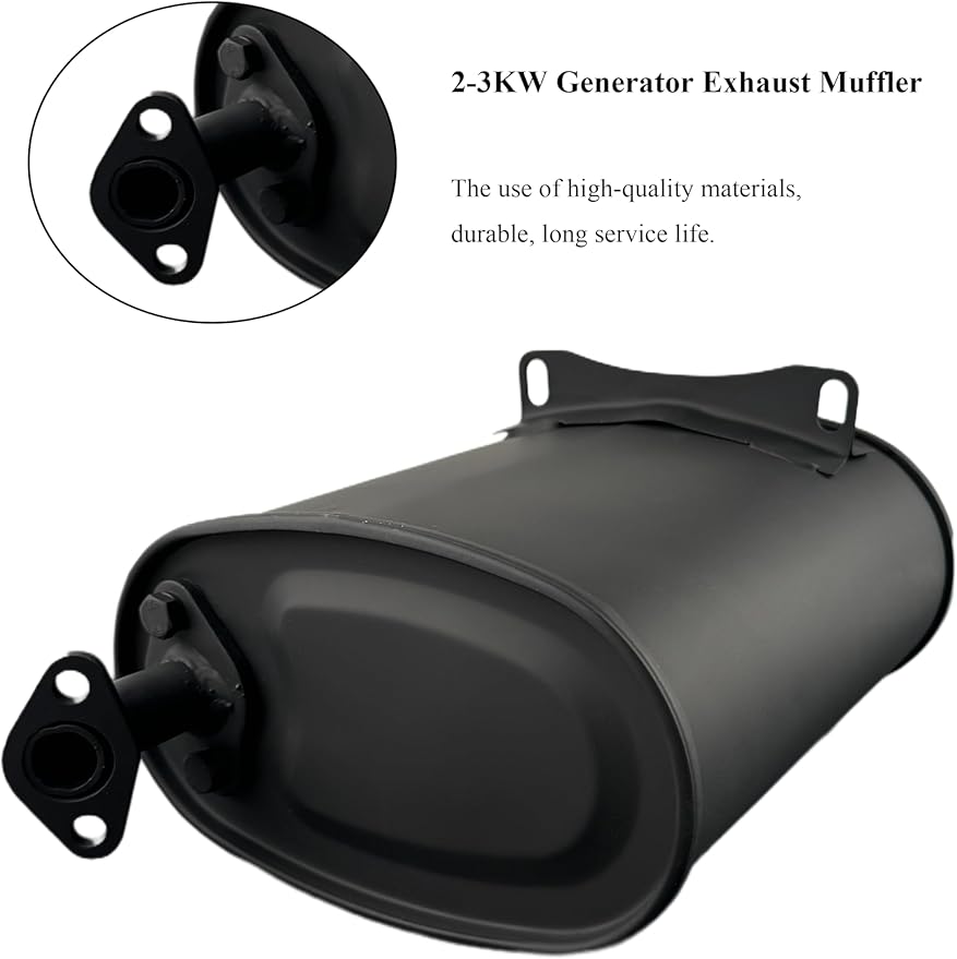 YAMAKATO Generator Muffler Silencer for Champion 4000 Westinghouse Duramax 4650 Predator 4000 Firman Honda &amp Clone GX160 GX200 212cc 196cc 224cc Jiangdong etc.