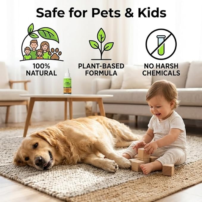 Nature's Dome Pest Killer Starter Kit Makes 48 Oz (3 Concentrate Vials + 1 Reusable Sprayer) Plant-Based Ant Roach Spider &amp Fly Killer Spray | Indoor/Outdoor Child &amp Pet Safe Essential Oil