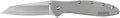 Kershaw Leek BlackWash Pocket Knife (1660BLKW) 3 Sandvik 14C28N Steel Blade 410 Stainless Steel Handle BlackWash Finish SpeedSafe Assisted Open Frame and Tip Locks Reversible Pocketclip 3 OZ