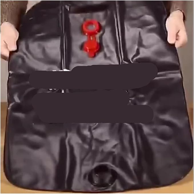 Solar Shower Bag 20L Foldable Camping with Removable Hose Head Sun Heated WaterCompatible for Outdoor Bath Gear