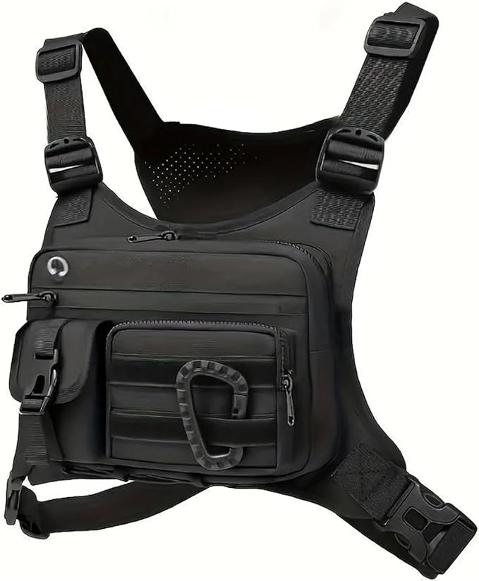 Genérico Compatible For Outdoor Chest Bag Camping Front Vest Backpack Running Hunting Rig Sports Travel Training