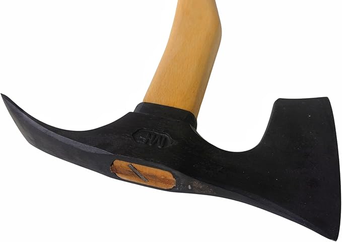 Bearded Hatchet Combo Axe with Adze Blade Bushcraft - Ergonomic Handle