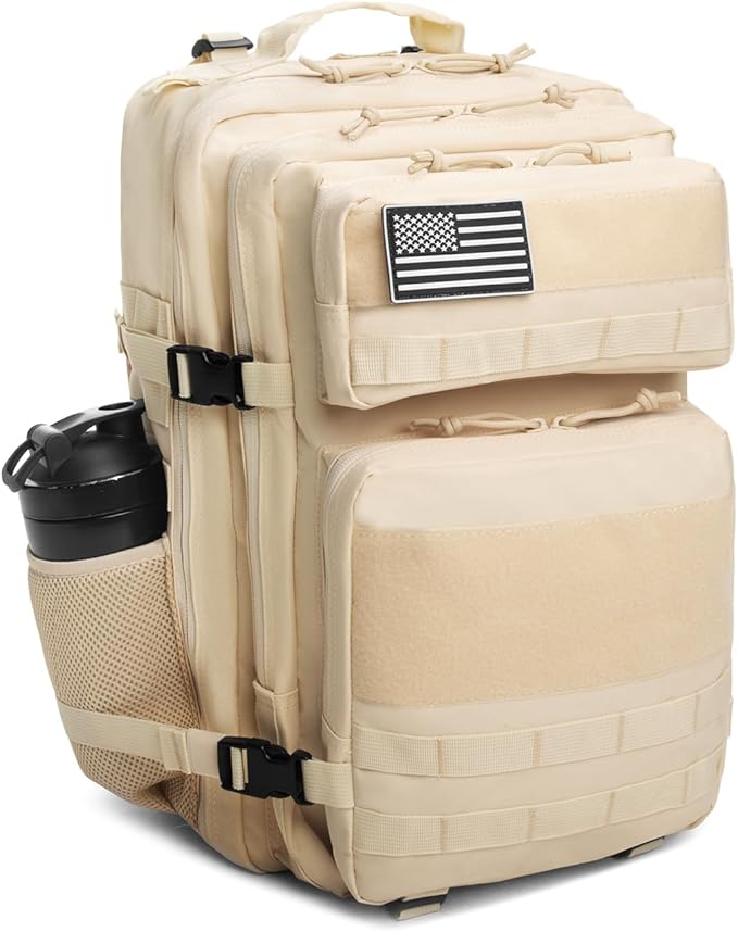 Military Tactical Backpack for Men 45L Molle Army 3 Days Assault Pack Bug Out Bag Water Resistant