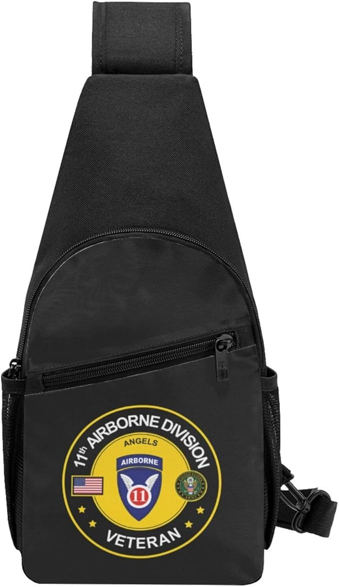 11th Airborne Division Veteran Chest Pack Leisure Shoulder Crossbody Chest Bag