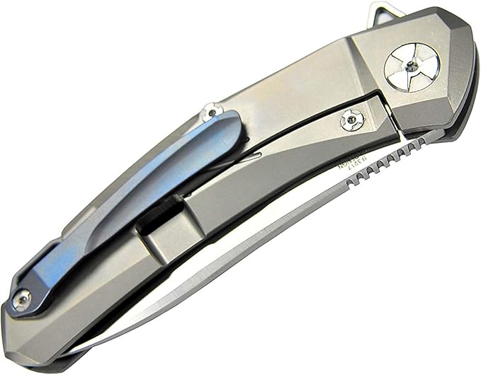 DEFCON Jungle Knife Series D2 Blade Titanium EDC Folding Pocket Tactical Knife