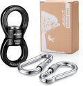 Black Swing Swivel 35 KN Safest Rotational Device Hanging Accessory