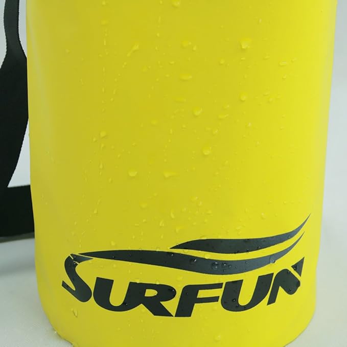 Surfun® Waterproof Dry Bag Dry Sack with Shoulder Strap for Camping Kayaking Hiking Boating Rafting Swimming Fishing Snowboarding Backpacking and Floating
