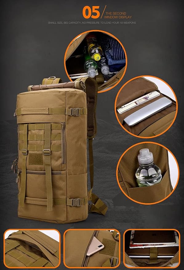 Outdoor Tactical Backpack 50L Large Molle Military Bags Multifunction Trekking Hunting Camp Hiking Shoulder Handbag