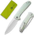 CIVIVI Primitrox Folding Knife for EDC Flipper Pocket Knife with 3.48 Nitro-V Blade G10 Handle for Everyday Carry C23005A-1