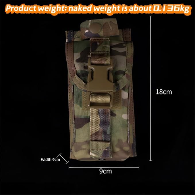 Portable Wilderness Survival Gear Pack Compact First Aid Pouch With MOLLE Attachment Nylon Accessory Bag