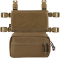 KRYDEX Tactical Drop Pouch Sub Abdominal Carrying Kit Bag and Tactical Placard Coyote Brown